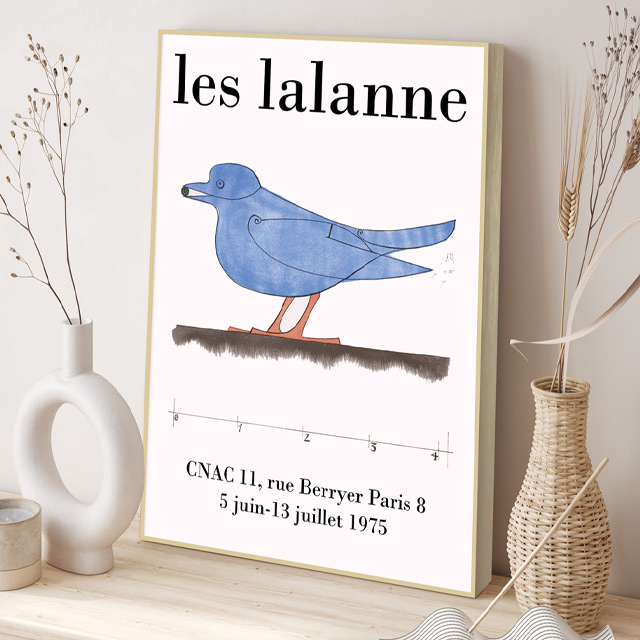 명화 Les lalanne 파랑새 전시 인테리어 포스터 그림액자 거실 빈티지 캔버스 라렌