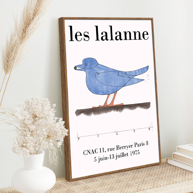 명화 Les lalanne 파랑새 전시 인테리어 포스터 그림액자 거실 빈티지 캔버스 라렌