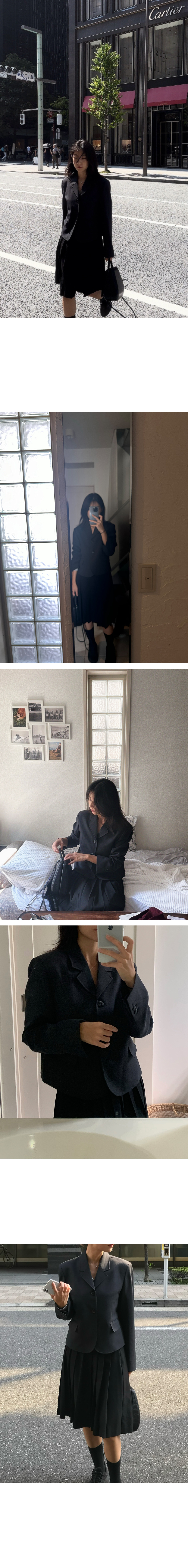 [SALE]Vito pleated skirt가을/봄/플리츠스커트/미디스커트/스커트/하객룩/프레피룩/유럽여행/일본여행/가을여행룩 상세 이미지 6
