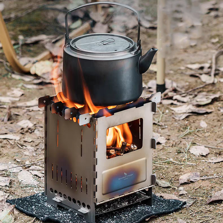 티타늄 우드스토브 화로대 목재 바베큐 그릴 바운드리스 보이지