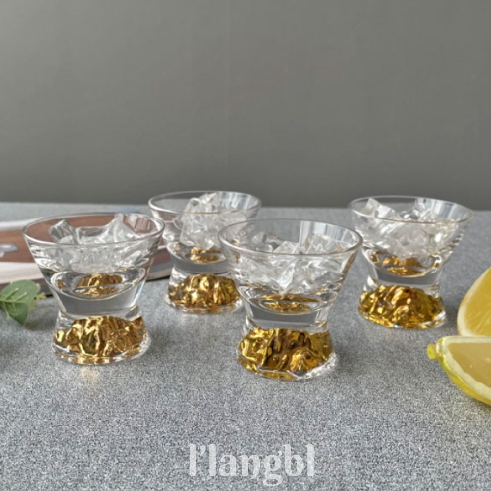 르랑블셀렉션 소주잔 사케잔 24k골드 소주잔세트 집들이선물 4개세트