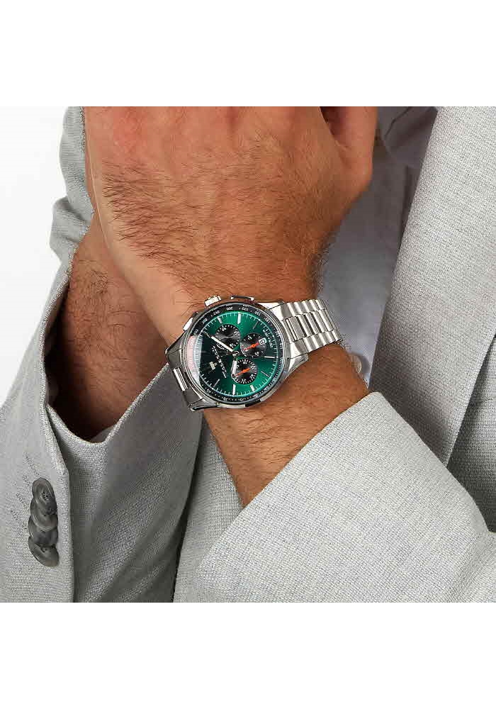 [Italian Design] 마세라티 남자 SORPASSO 메탈 클래식 손목 패션 방수 쿼츠 야광시계 그린 이미지 6