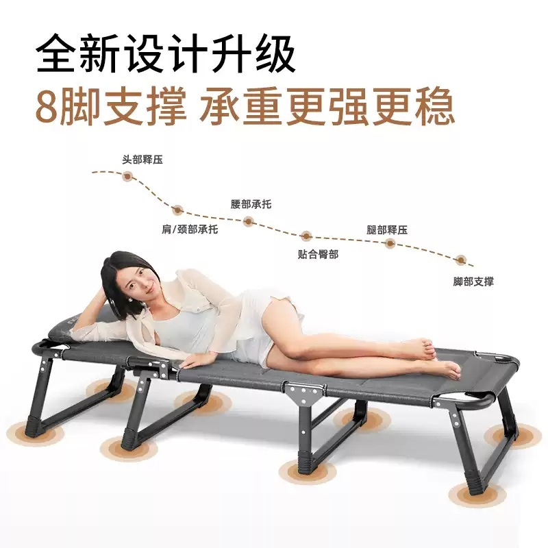 1인용접이식침대 휴대용 접이식 간이 1인용 싱글침대 매트리스 소파베드 원룸 - 상세 이미지 4