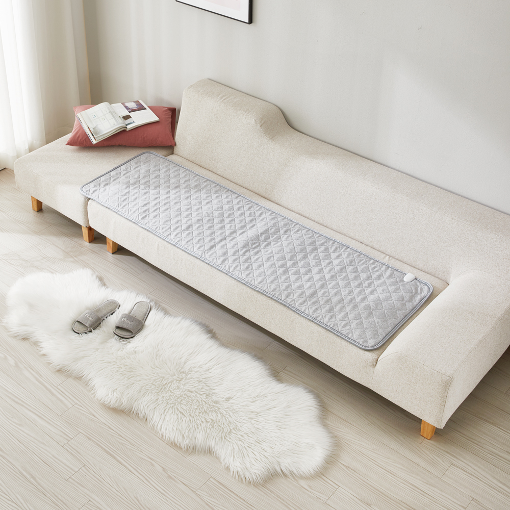 침대 전기장판 2인용 탄소매트 라이트그레이 온열매트 더블