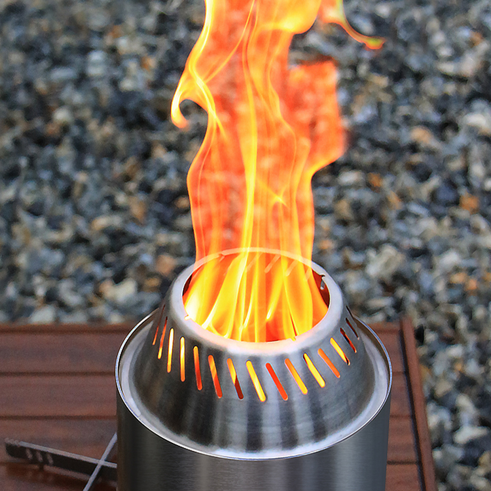 꾸버스 유어스토브 화로대 캠핑 이중연소 불멍 미니 원형 테이블 회오리 화로 바베큐그릴