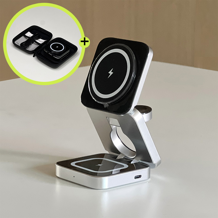 삼성 갤럭시 맥세이프 3in1 무선 충전기 접이식 S25 z플립6 폴드7