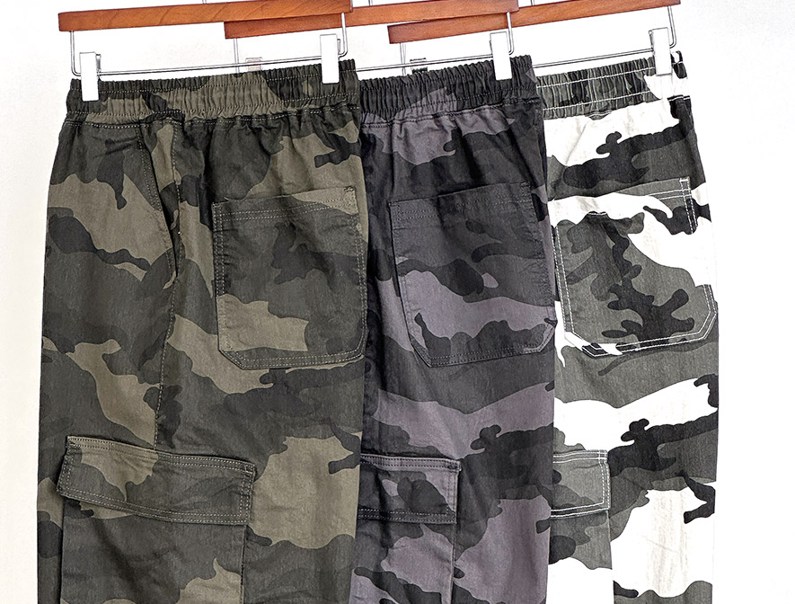 남자 밀리터리바지 카모바지 와이드팬츠 카고팬츠 - 상세 이미지 5