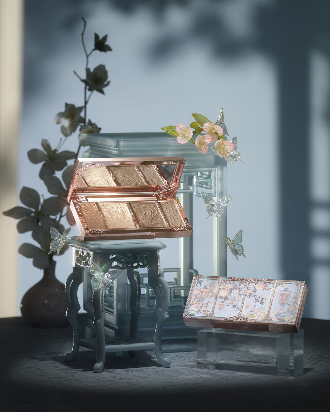 플라워노즈 버터플라이 클라우드 쉐딩 무펄하이라이터 컨투어 팔레트 - 상품 이미지