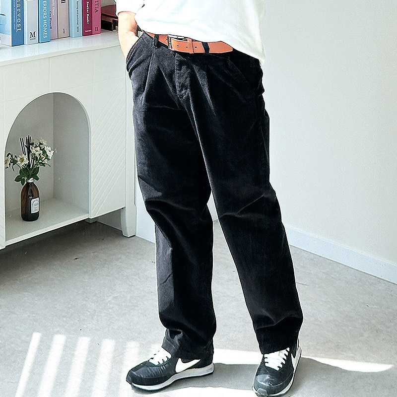 남자골덴바지 남성코듀로이팬츠 와이드팬츠 겨울바지 - 상세 이미지 4