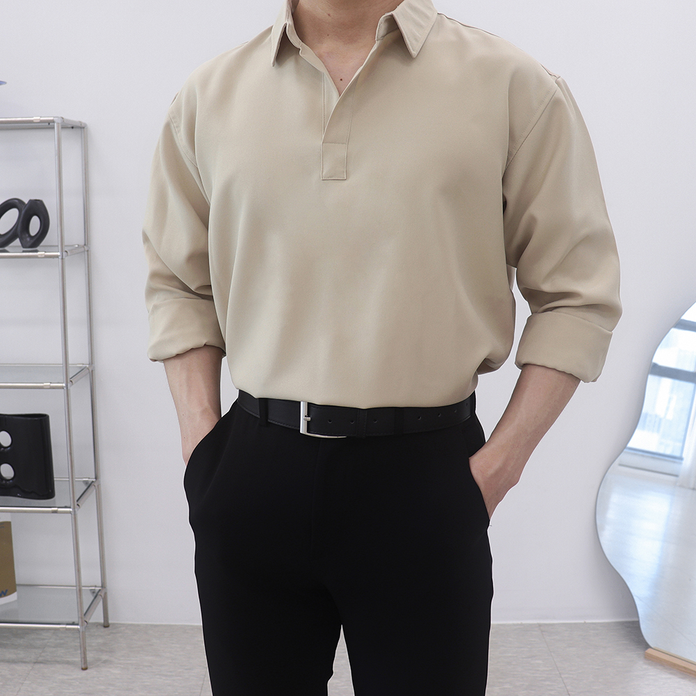 남자블랙셔츠 남성흰셔츠 흰색와이셔츠 - 상세 이미지 5