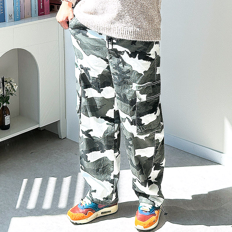 남자 밀리터리바지 카모바지 와이드팬츠 카고팬츠 - 상품 이미지