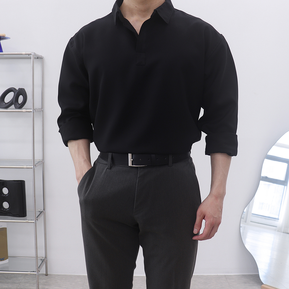 1+1 4XL 5XL 남자블랙셔츠 남성흰셔츠 네이비셔츠 이미지 7