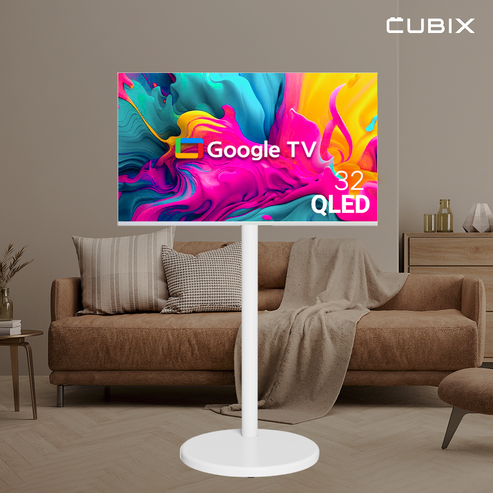 무빙큐빅스 삼탠바이미 화이트에디션 81cm(32인치) FHD QLED 스마트티비 X2 셋트 이동식 TV 삼텐 중소바이미 상세 이미지 4