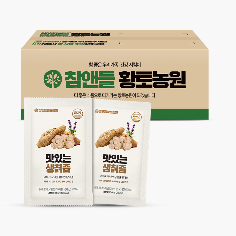 [정기구독20%] 참앤들황토농원 맛있는 칡즙 100ml 100포, 1개