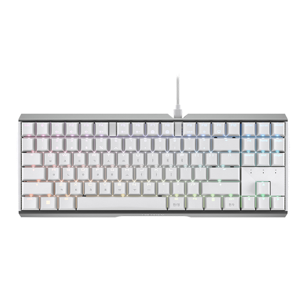 체리 키보드 MX BOARD 3.0S RGB TKL 화이트 갈축 기계식 유선 키보드 - 메인 이미지