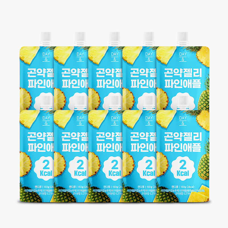 [오늘출발] 데이앤 곤약젤리 파인애플맛 파인애플, 150g, 20개
