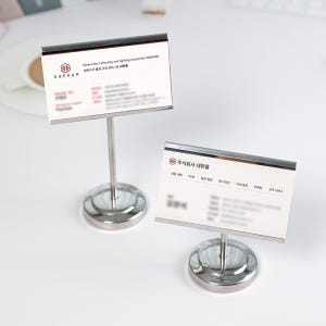 명함 거치대 엽서 카드 꽃이 사진 메모 홀더 메탈 스탠드 카드 스테이션 ... 실사용 후기 | 효과 있을까? - 상품 이미지 3