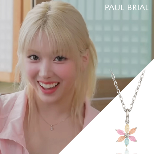 엔믹스 지우 목걸이 폴브리알 멀티컬러 플레르 목걸이 PJSN0187 - 메인 이미지