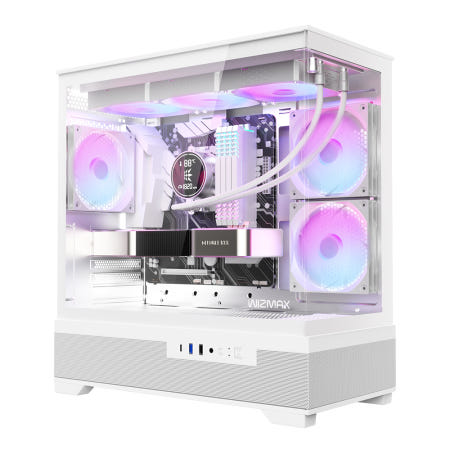 마이크로닉스 WIZMAX ML-360 View 컴퓨터 PC 케이스 (화이트)