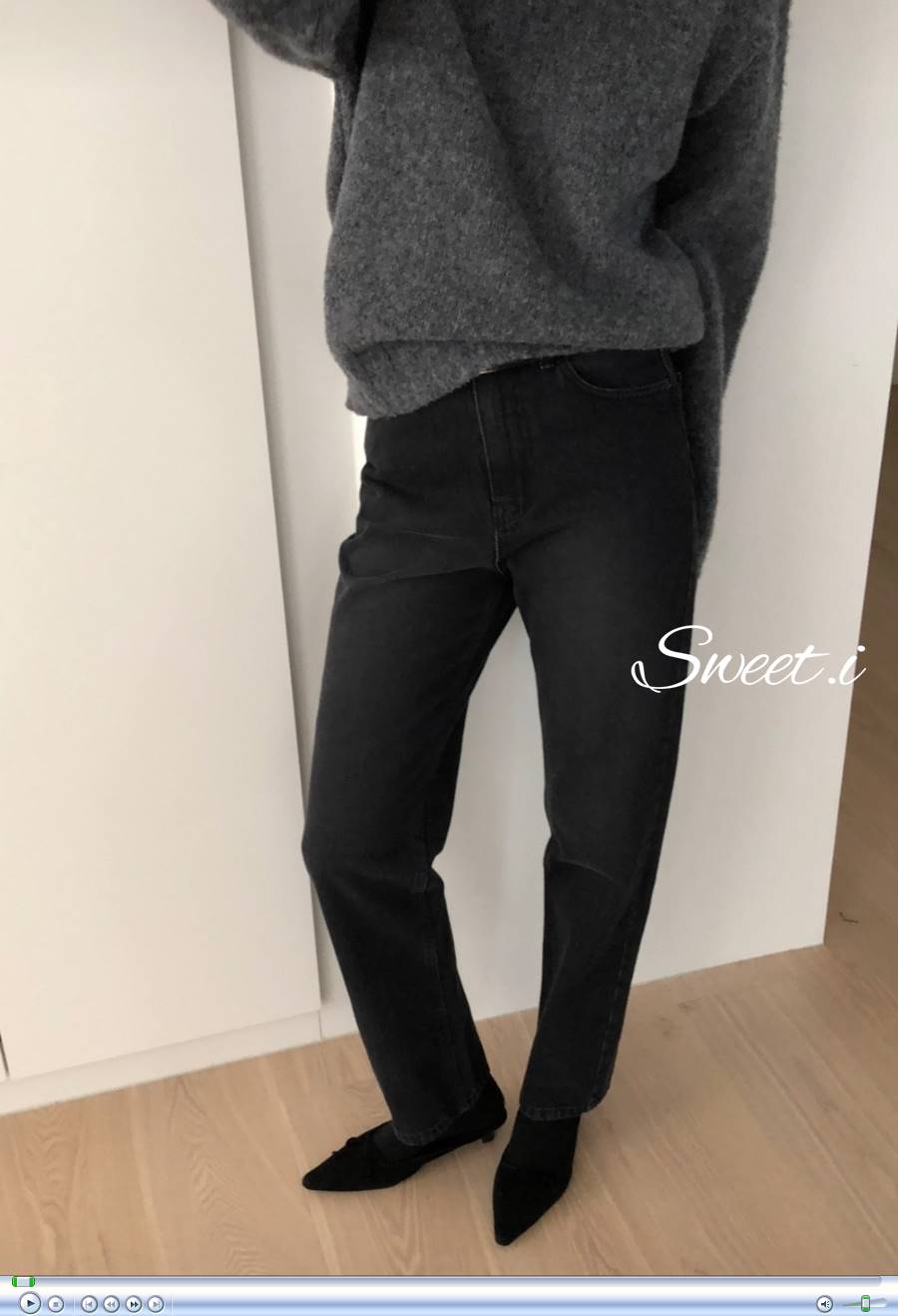 [당일 - 블랙S 청S] Founders 파운더스 카상진 2col 스트레이트 블랙 진청 가을 데님 청바지 상세 이미지 25