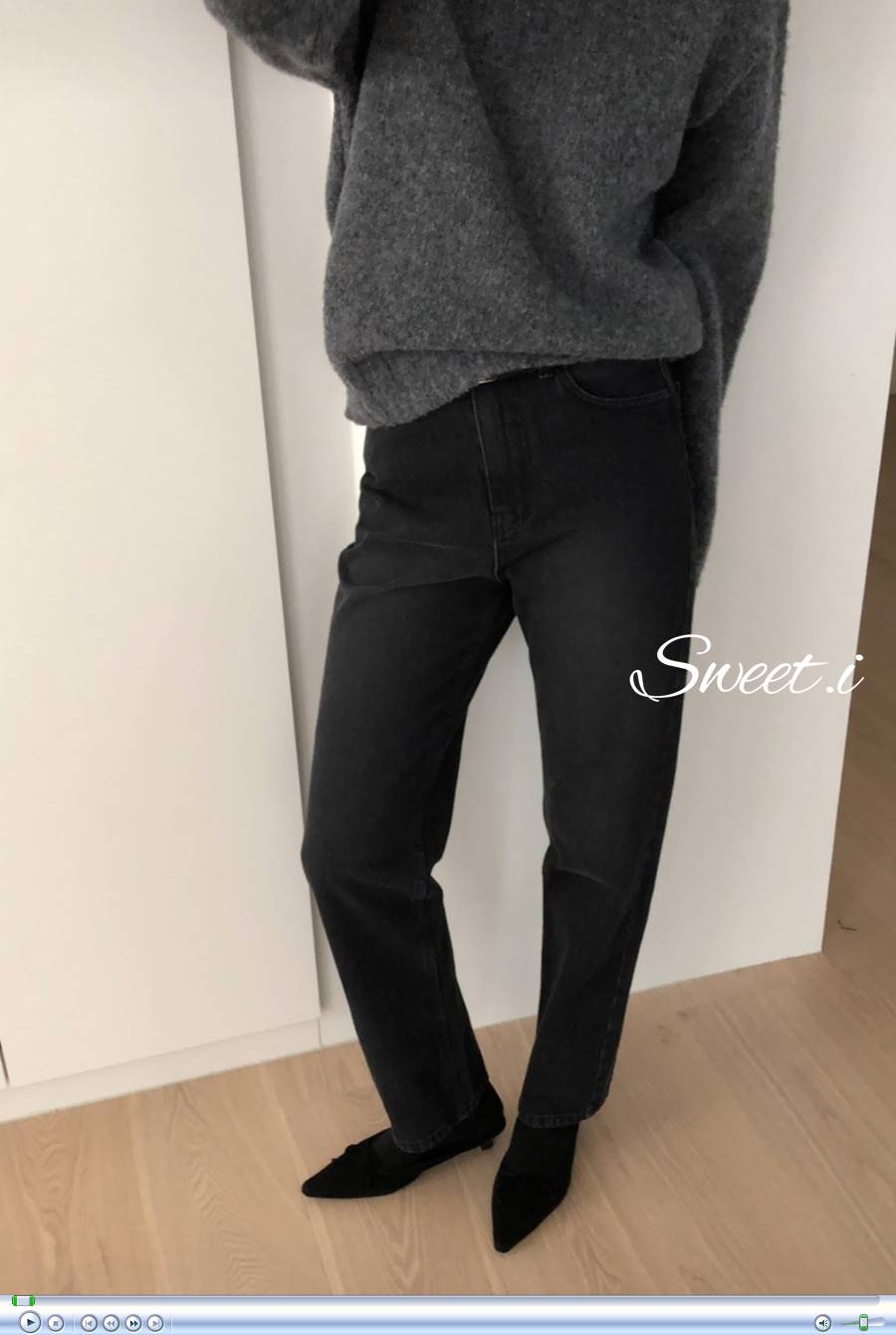[당일 - 블랙S 청S] Founders 파운더스 카상진 2col 스트레이트 블랙 진청 가을 데님 청바지 상세 이미지 26