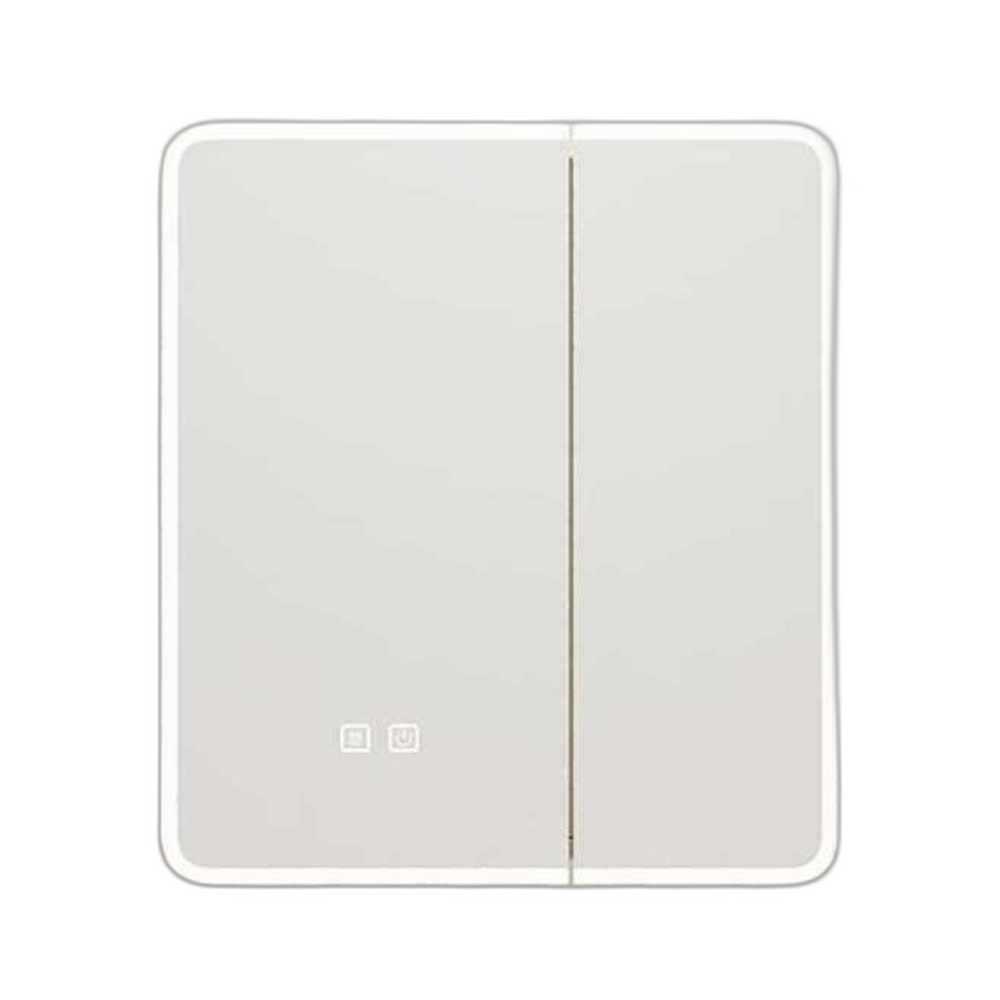 LED 화장실장 간접 조명 거울 스마트 플랩장 전면 크림 60cm - 상품 이미지