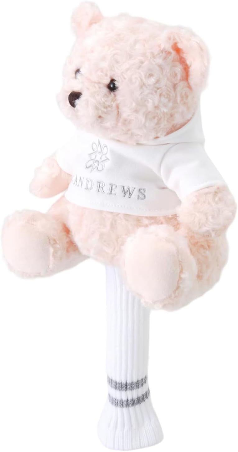 세인트앤드류스 St Andrews 테디베어 골프 헤드 커버 042-4984321 핑크 - 상품 이미지