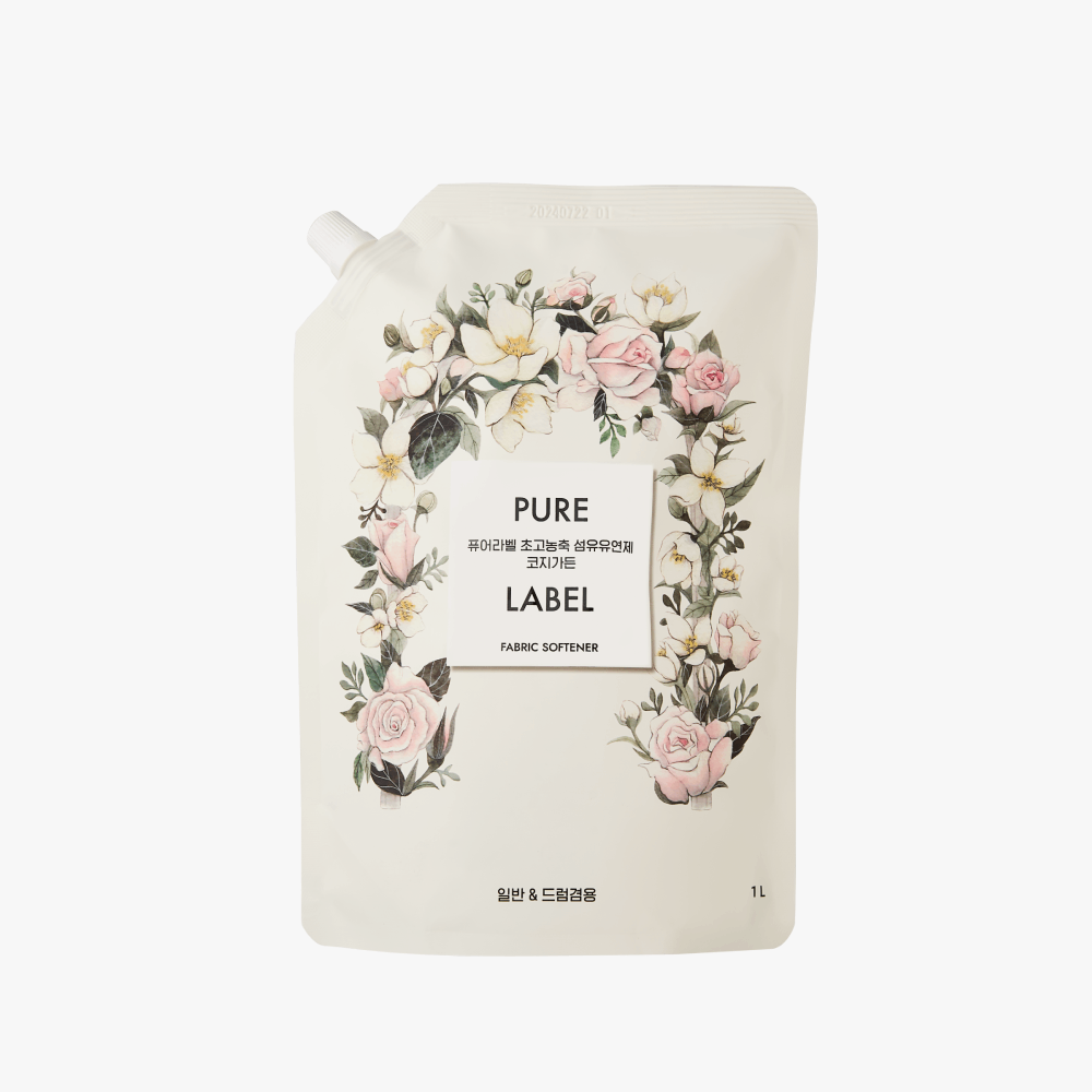 [NEW] 퓨어라벨 실내건조용 초고농축 섬유유연제 코지가든 리필 1L