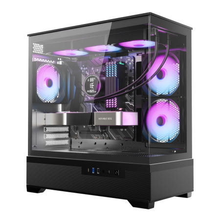 마이크로닉스 WIZMAX ML-360 View 컴퓨터 PC 케이스 (블랙)