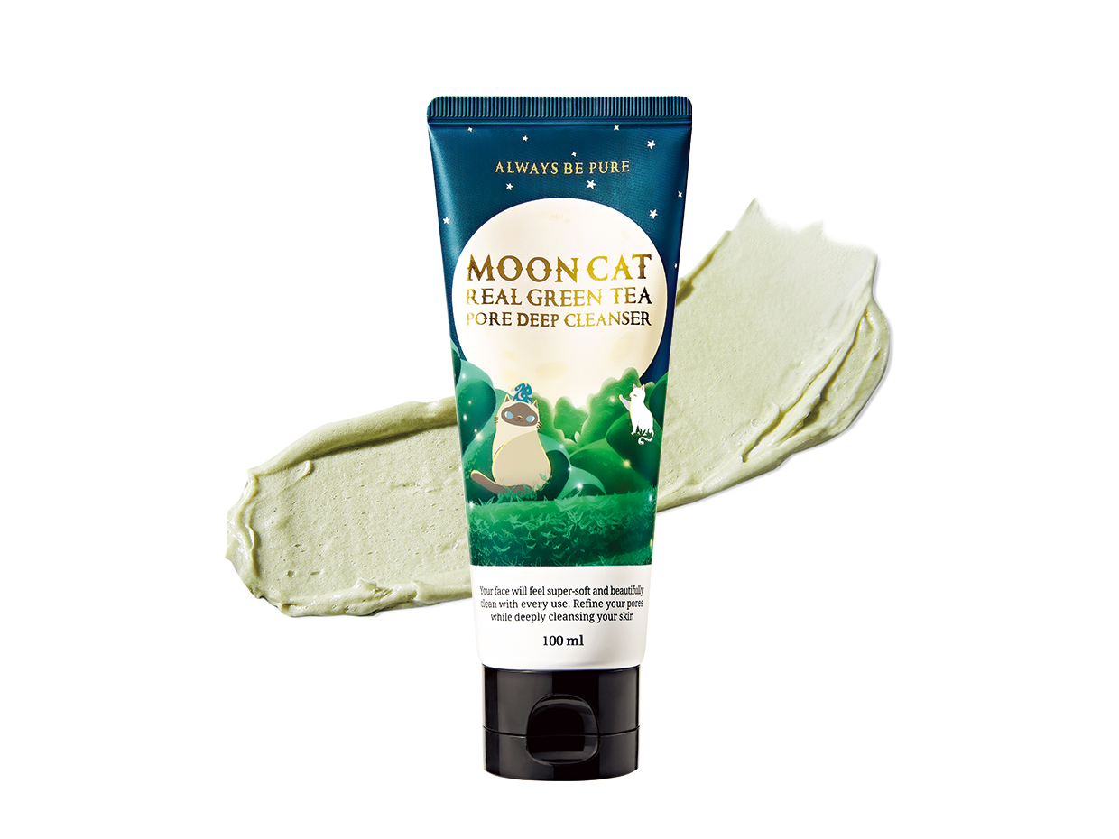 문캣 하동 녹차 팩투폼 모공청소 포어 딥클렌저 100ml - 상세 이미지 2