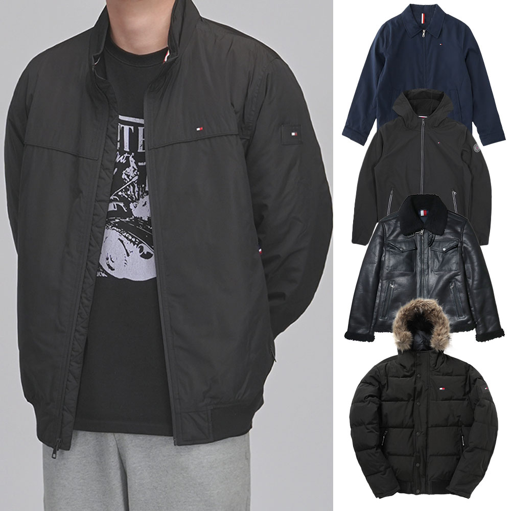 타미힐피거 남성 자켓 바람막이 후드 점퍼 소프트쉘 봄버자켓