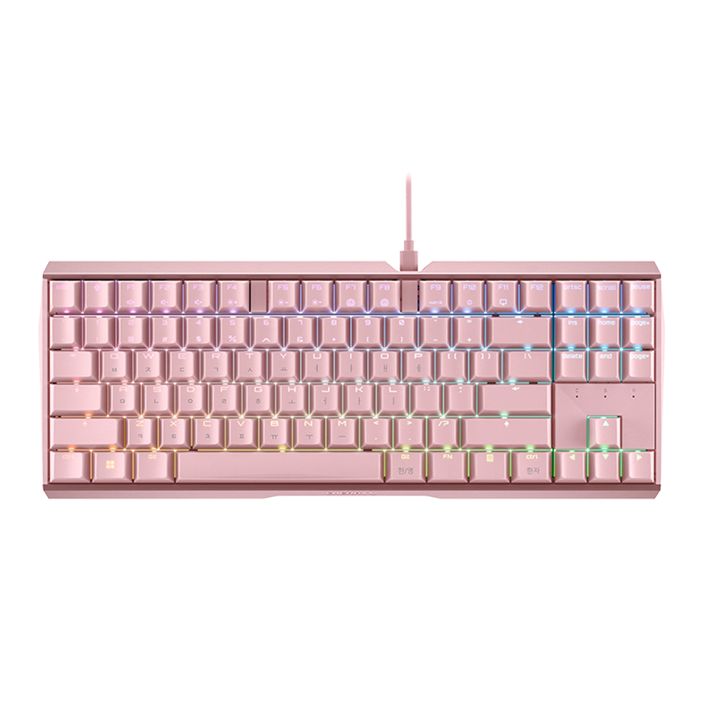 체리 키보드 MX BOARD 3.0S RGB TKL 핑크 저소음 적축 기계식 유선 키보드 - 메인 이미지