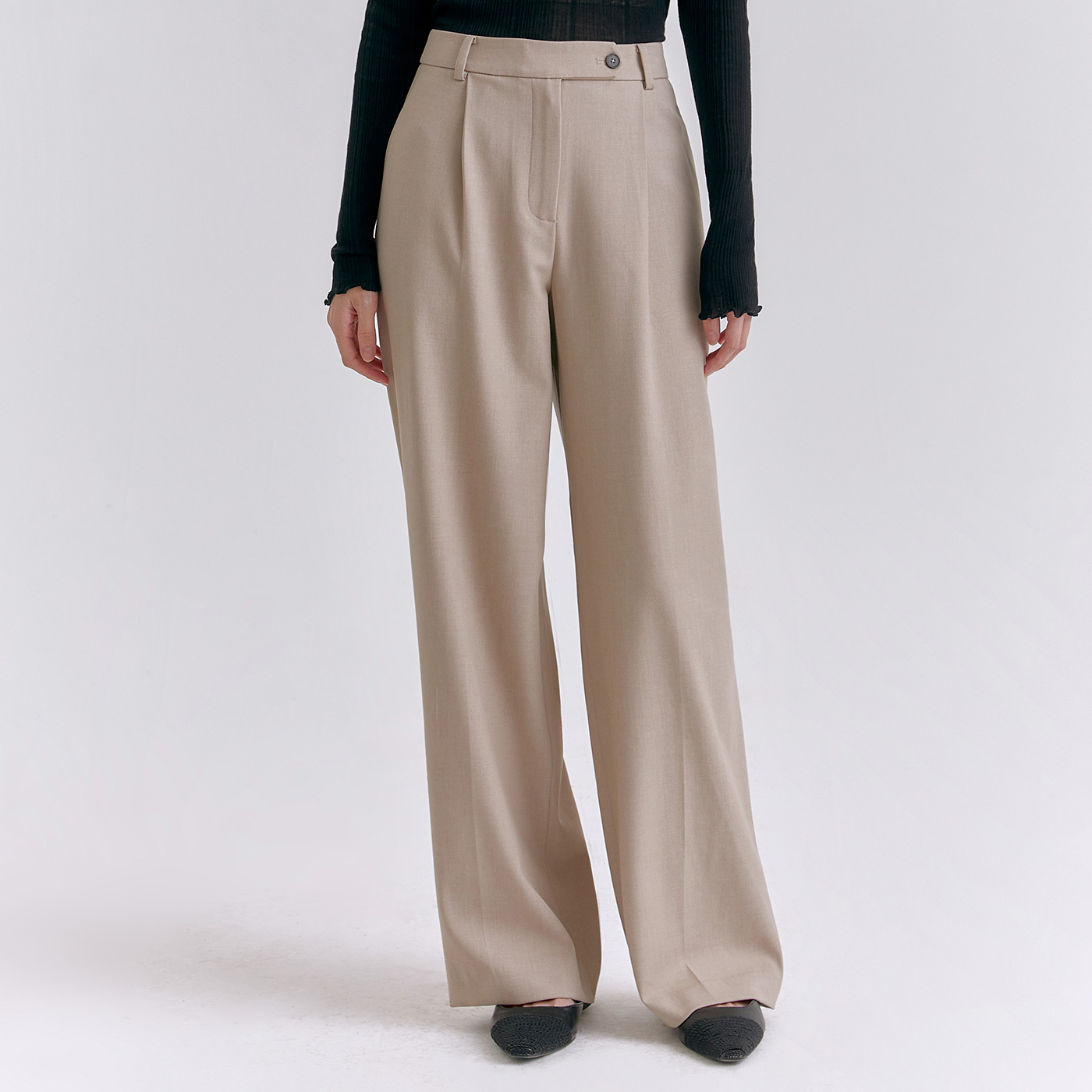 [슈퍼특가] 로엠 와이드 슬랙스 RMTWE4TR13