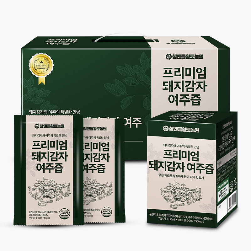참앤들황토농원 프리미엄 국내산 돼지감자즙 여주즙 30포, 1개 - 메인 이미지