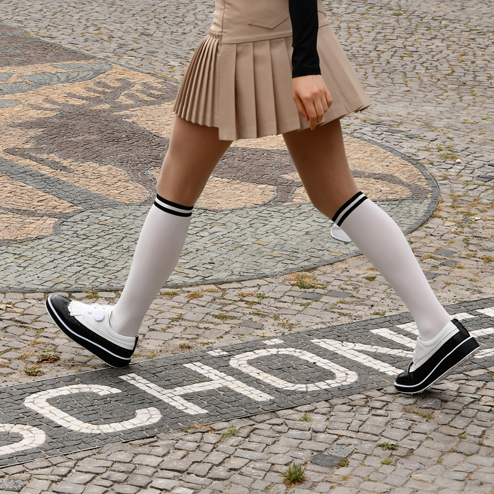 여성 보아 골프화 다이얼 스파이크리스 소가죽 수제화 태슬 - 상세 이미지 3