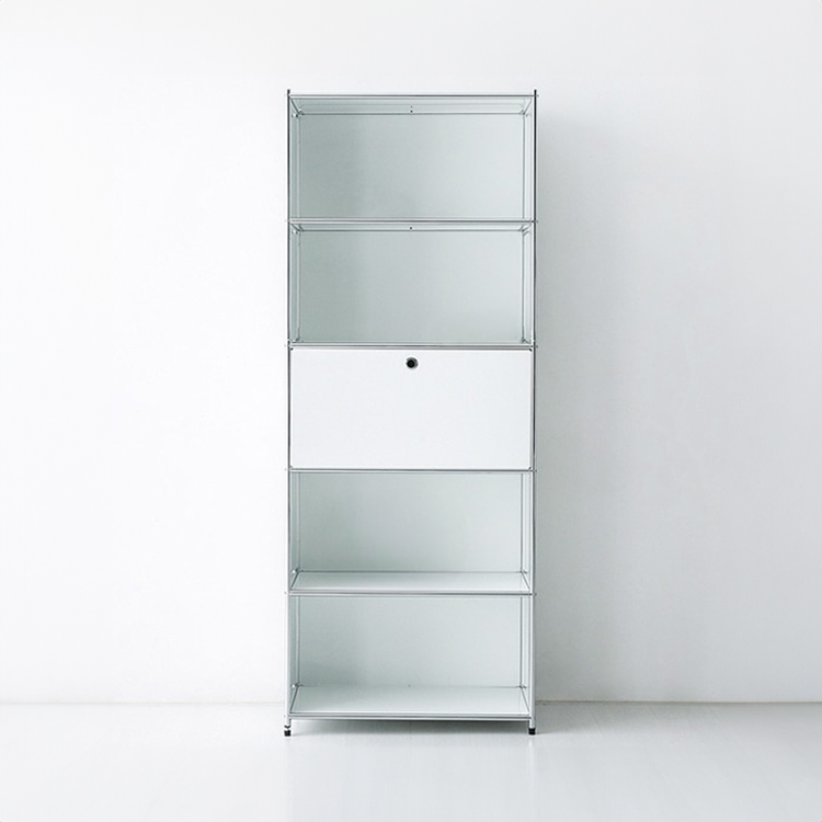 심플리 수납장 BC261 770mmx400mmx1960mm, 5단, 화이트 6440.3359 - 메인 이미지