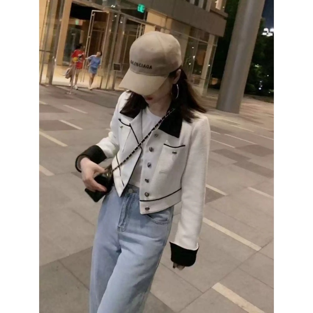 용감무쌍 용수정 92화 엄현경 자켓 화이트 용수정 하객룩 트위드 의상 옷 패션 - 상세 이미지 3