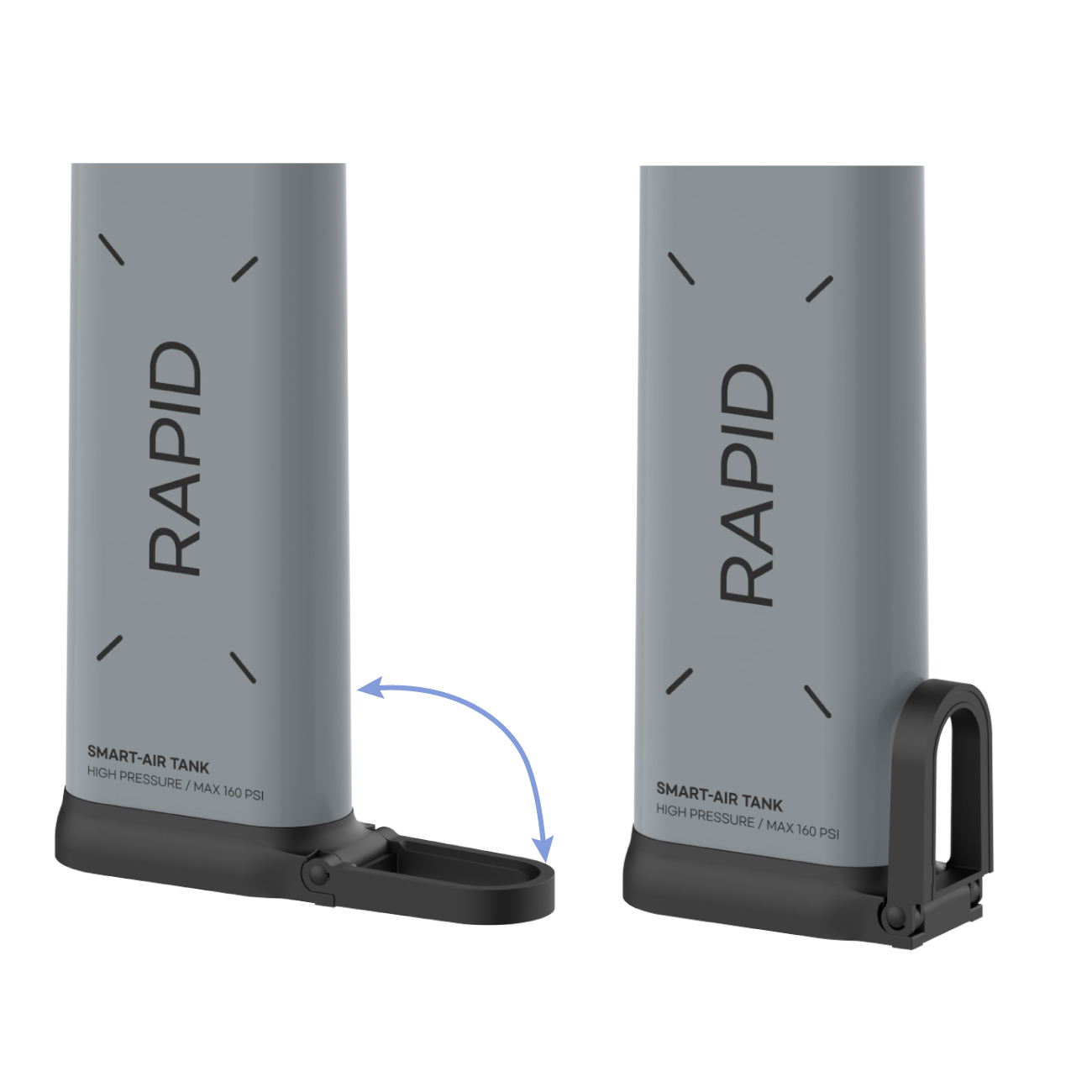 CRNK 크랭크 라피드 RAPID 자전거 펌프 로드 MTB 공기주입기 디지털 공기압게이지 스마트 펌프 - 상세 이미지 3