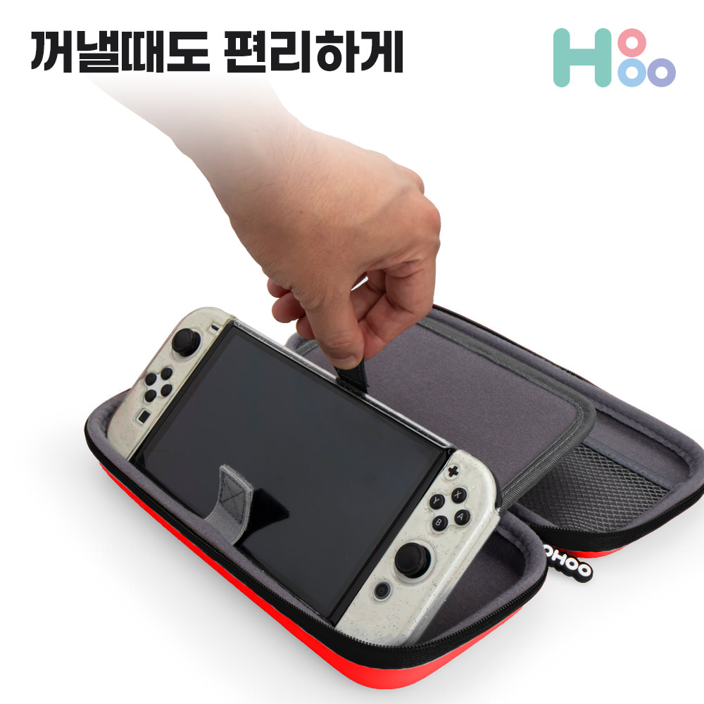 닌텐도스위치 파우치 케이스 OLED 커버 가방 악세사리 페밀리테마 이미지 6