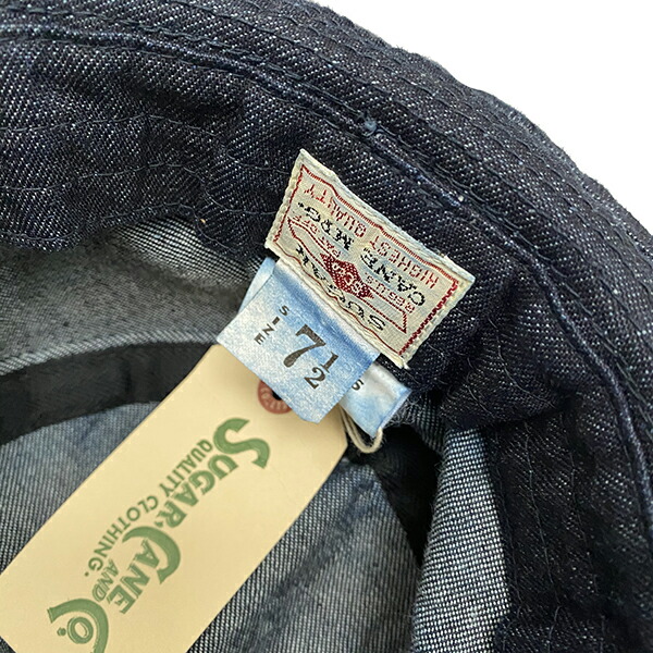 슈가케인 PORKPIE HAT 데님 버킷 햇 모자 10oz SC02466 네이비 - 상세 이미지 3