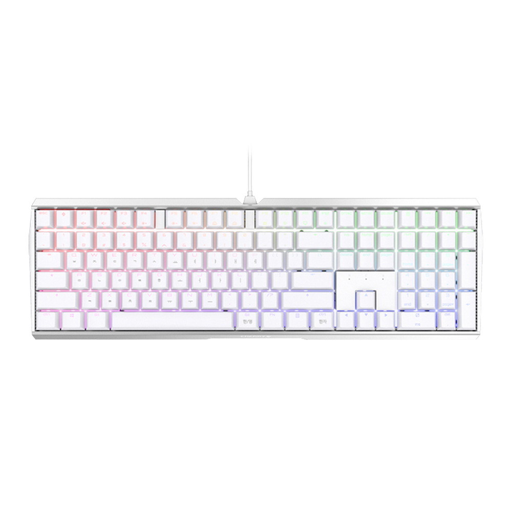 체리 키보드 MX BOARD 3.0S RGB 2A 화이트 저소음 적축 유선 기계식 키보드 - 메인 이미지