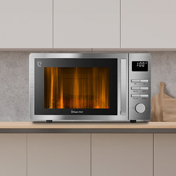 매직쉐프 무회전 전자레인지 25L 대용량 업소용 편의점 올스텐 플랫 전자렌지 WC2