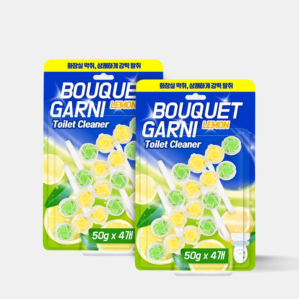[8개입] 부케가르니 퍼펙트 클린 변기세정제 레몬향