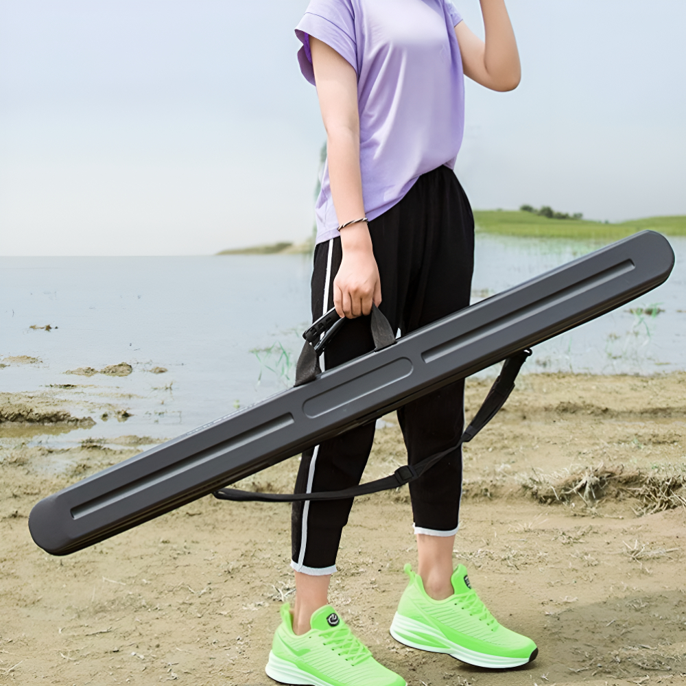 루어 낚시 가방 루어대 하드 케이스 슬림 낚시대 보관집 125x6x7cm 슬림형 로드케이스 이미지 2