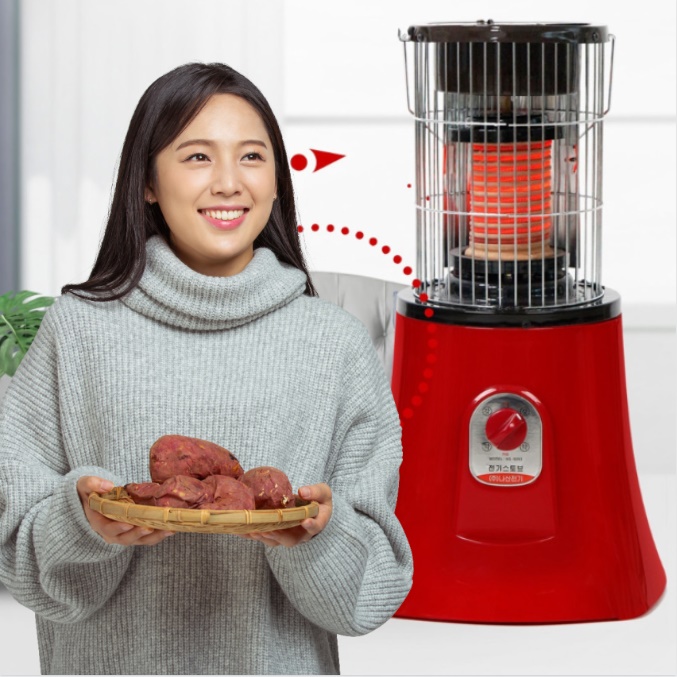 국산 가정용 군고구마 난로 거실용 히터 적외선 난방기 국민 히타