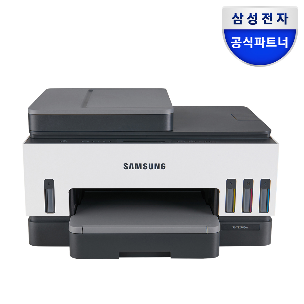 삼성전자 무한 잉크 복합기 SL-T2270DW 프린터 WiFi 모바일출력 자동양면 잉크포함