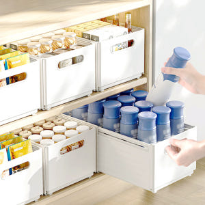 3P+3P 길이조절 정리함 펜트리 수납함 주방 냉장고 서랍 옷장 수납 박... 실사용 후기 | 효과 있을까? - 상품 이미지 1