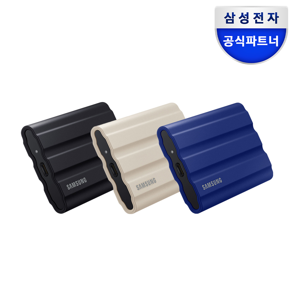 삼성전자 삼성 포터블 외장SSD T7 Shield 파우치 포함 1TB, 블랙