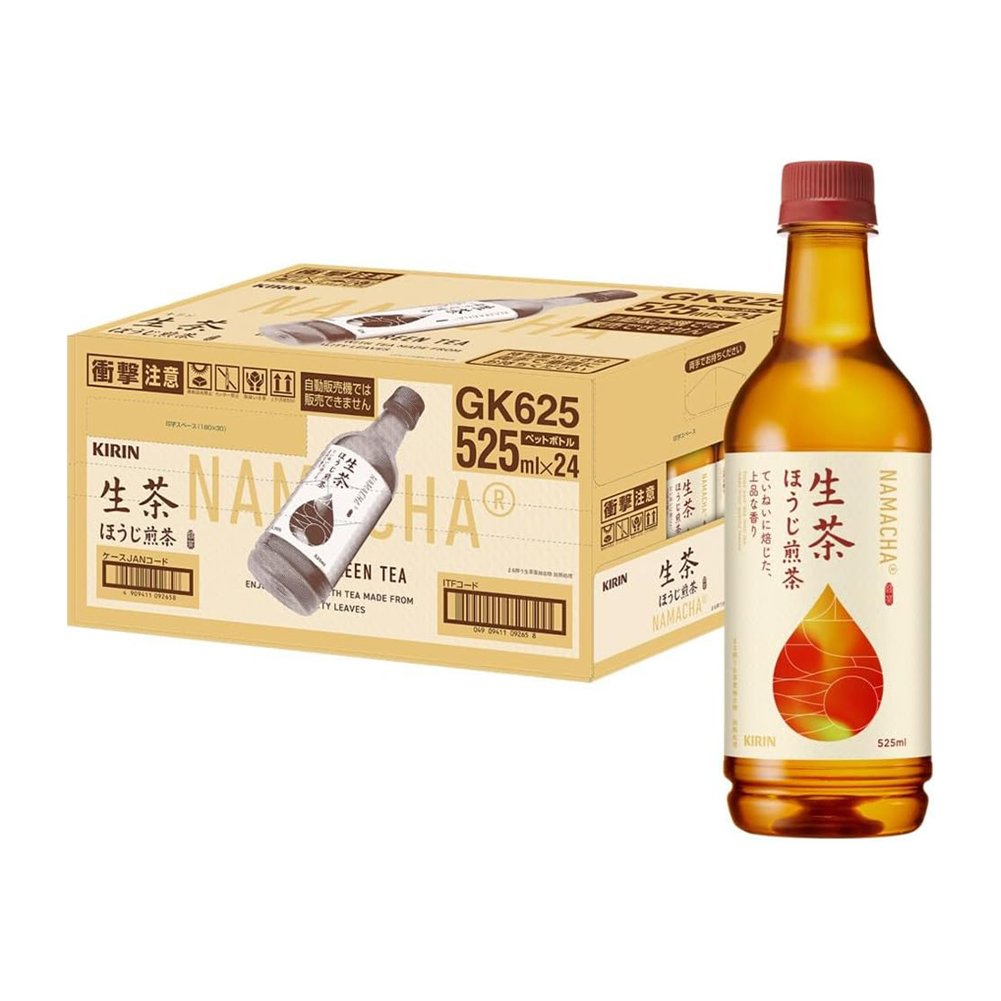 기린 나마차 호우지차 음료 525ml 24개세트 일본직구