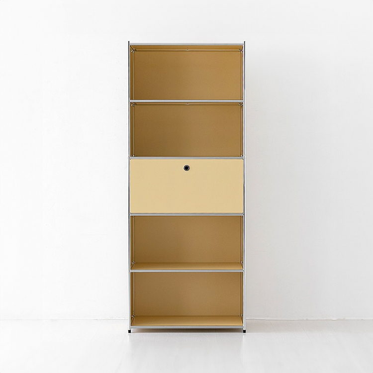 심플리 수납장 BC261 770mmx400mmx1960mm, 5단, 솔리드베이지 9216.2638 - 상품 이미지